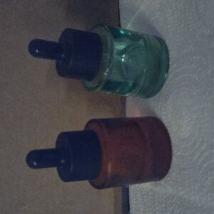 Red and Green Dropper Bottles